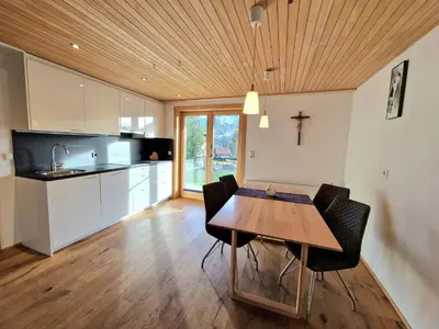 Küche/Küchenzeile in der Unterkunft Ferienwohnung Helene