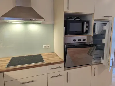 Küche/Küchenzeile in der Unterkunft Ferienwohnung Apimundi