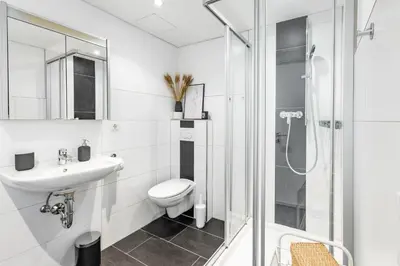Ein Badezimmer in der Unterkunft City Apartment in der Bregenzer Innenstadt
