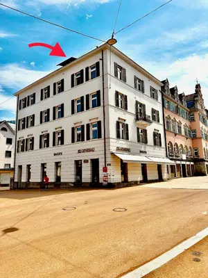 Das Gebäude in dem sich die Ferienwohnung befindet
