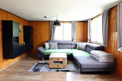 Ein Sitzbereich in der Unterkunft Hus8 Krumbach