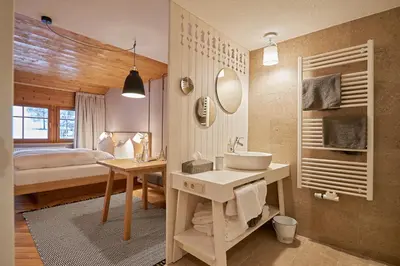 Ein Bett oder Betten in einem Zimmer der Unterkunft Hotel Rössle