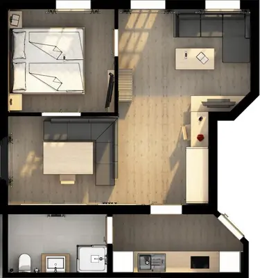Grundriss der Unterkunft Haus Berg & Tal