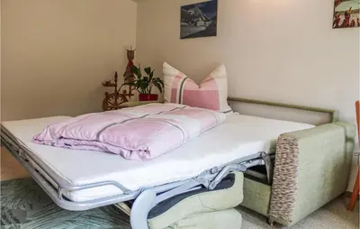 Ein Bett oder Betten in einem Zimmer der Unterkunft Ferienwohnung - Wald Am Arlb