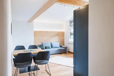 Ein Sitzbereich in der Unterkunft Haller's Apartments