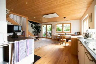 Küche/Küchenzeile in der Unterkunft Ferienhaus Bergblick Bregenzerwald