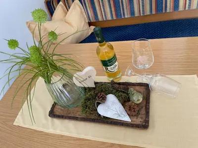 Getränke in der Unterkunft Rosis Ferienwohnung