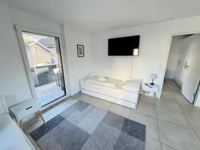 TV/Unterhaltungsangebot in der Unterkunft homy City Lodge in Feldkirch, Grenznähe und doch Zentral