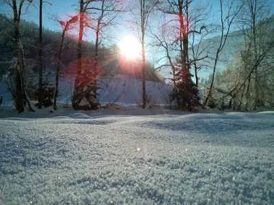 Löchle. Ferienhütte im Bregenzerwald, Andelsbuch im Winter