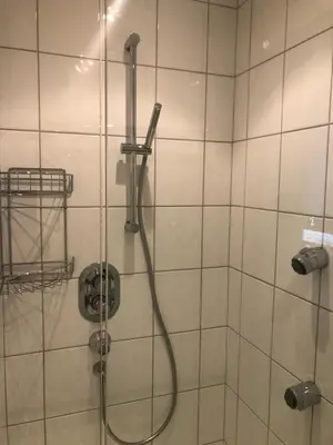 Ein Badezimmer in der Unterkunft Ferienwohnung am Bodensee - Ruhe,Natur und Golfgenuss