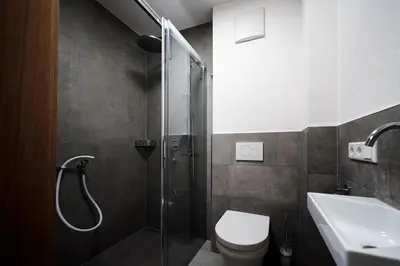 Ein Badezimmer in der Unterkunft Berg Aparts - Top 6 - Faschina - mit Sauna & 2 Bädern