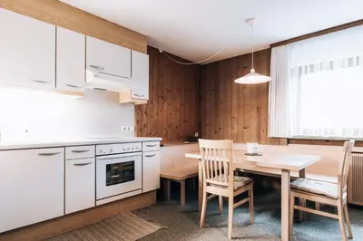 Küche/Küchenzeile in der Unterkunft Gästehaus Lässer