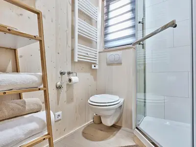 Ein Badezimmer in der Unterkunft Lelis Alpenloft - Bergchalet in Halden