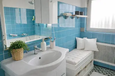 Ein Badezimmer in der Unterkunft Haus am Bodensee