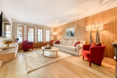 Ein Sitzbereich in der Unterkunft Chalet Lilly - Luxury by A-Appartments mit Ski in - Ski out
