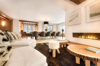 Ein Sitzbereich in der Unterkunft Chalet Lilly - Luxury by A-Appartments mit Ski in - Ski out