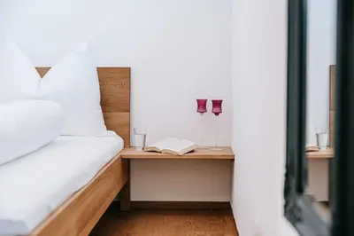 Ein Bett oder Betten in einem Zimmer der Unterkunft Baldauf Apartment