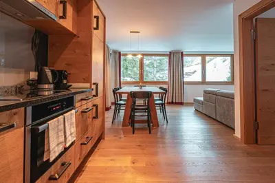 Küche/Küchenzeile in der Unterkunft Alpen Suites Brandnertal