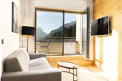 TV/Unterhaltungsangebot in der Unterkunft Heimat 1495m Appartement TYP 2