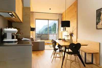 Küche/Küchenzeile in der Unterkunft Heimat 1495m Appartement TYP 2