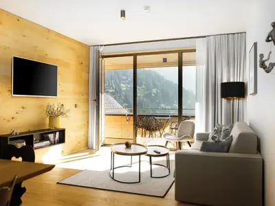 TV/Unterhaltungsangebot in der Unterkunft Wohnung in Schröcken nahe Ski Arlberg