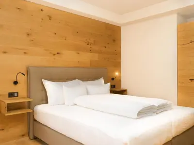Ein Bett oder Betten in einem Zimmer der Unterkunft Wohnung in Schröcken beim Ski Arlberg