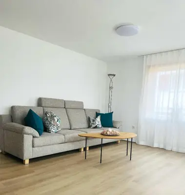 Ein Sitzbereich in der Unterkunft Panorama Appartements