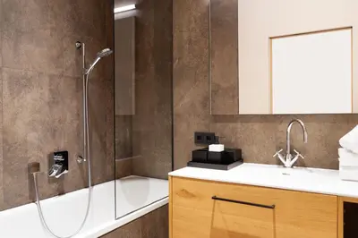 Ein Badezimmer in der Unterkunft Heimat 1495 Appartements - TYP 7