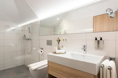 Ein Badezimmer in der Unterkunft Hotel Johann