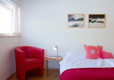 Ein Bett oder Betten in einem Zimmer der Unterkunft berg:doktr appartements