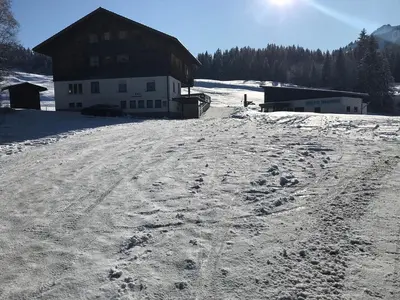 Ferienwohnung Bergblick am Rande der Wildnis im Winter