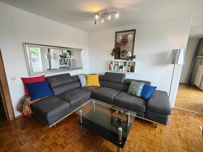Ein Sitzbereich in der Unterkunft 2 bedroom Apartment at Bahnhofcity