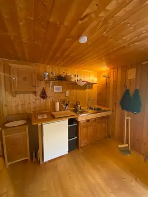 Küche/Küchenzeile in der Unterkunft Älpler Stuba Appartements am Lärchenhof