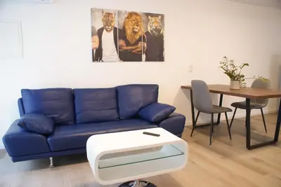 Ein Sitzbereich in der Unterkunft STAGE4