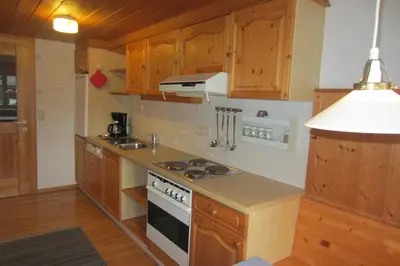 Küche/Küchenzeile in der Unterkunft Küferhof