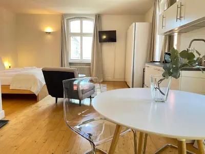 Ein Bett oder Betten in einem Zimmer der Unterkunft Studio im Zentrum von Lochau, #1