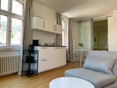 Küche/Küchenzeile in der Unterkunft Studio im Zentrum von Lochau, #1