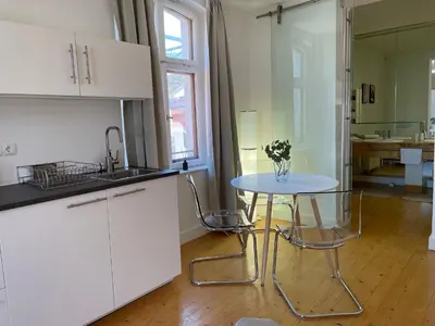 Küche/Küchenzeile in der Unterkunft Studio im Zentrum von Lochau, #1
