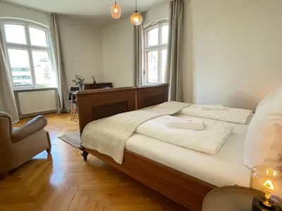 Ein Bett oder Betten in einem Zimmer der Unterkunft Studio im Zentrum von Lochau, #2