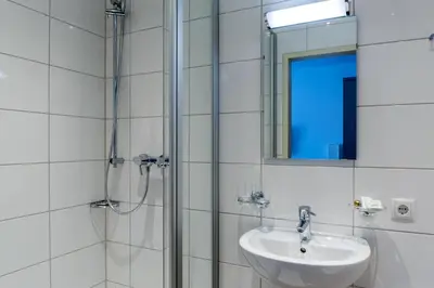 Ein Badezimmer in der Unterkunft Gästehaus Brugger