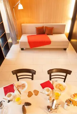 Ein Bett oder Betten in einem Zimmer der Unterkunft Kar Design Appartements