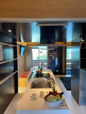 Küche/Küchenzeile in der Unterkunft Kar Design Appartements