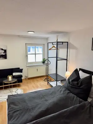 Ein Sitzbereich in der Unterkunft Charmante Wohnung am Hafen