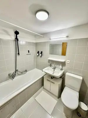 Ein Badezimmer in der Unterkunft Stilvolles Wohnen am Hafen