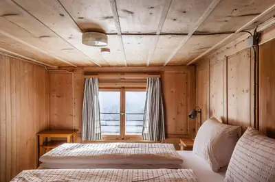 Ein Bett oder Betten in einem Zimmer der Unterkunft Ferienhaus Erath