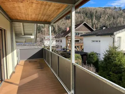 Ein Balkon oder eine Terrasse in der Unterkunft Haus Olympia