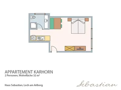 Grundriss der Unterkunft Haus Sebastian