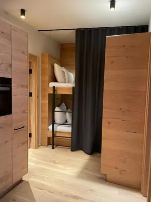 Ein Bett oder Betten in einem Zimmer der Unterkunft Heimat 1495m Appartement TYP 2 light