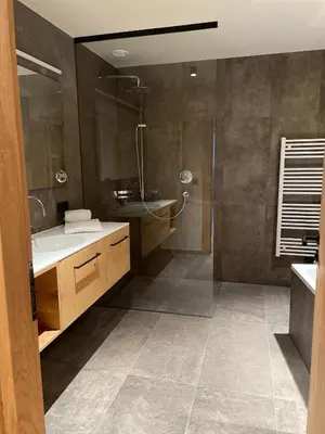 Ein Badezimmer in der Unterkunft Heimat 1495m Appartement TYP 2 light