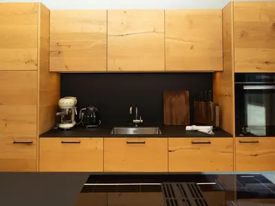Küche/Küchenzeile in der Unterkunft Wohnung in Schröcken nahe Ski Arlberg